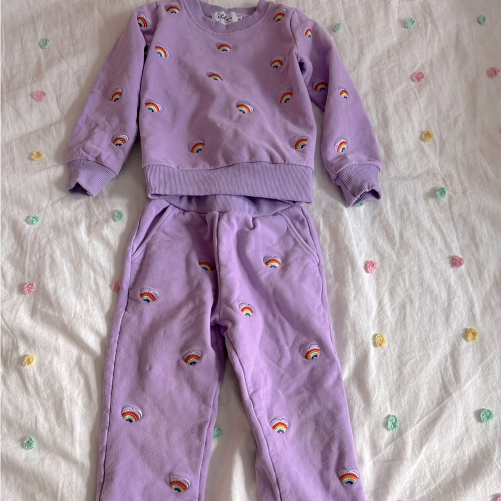 Lola + The Boys Rainbow Sweatsuit